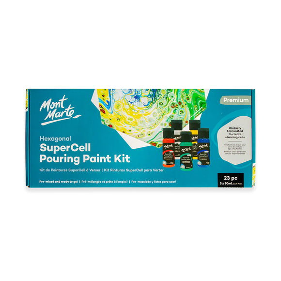 SuperCell Pouring Paint Kit Premium 23pc