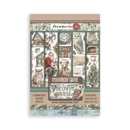 Stamperia - Washi Pad 8 Sheets A5 - The Owl's House