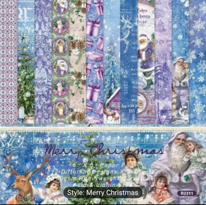 6" Merry Christmas Paper pack