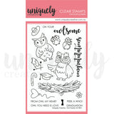 Owl Family Stamp and Die COMBO
