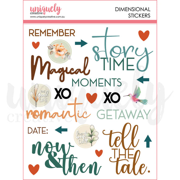 Enchanted Forest Dimensional Stickers