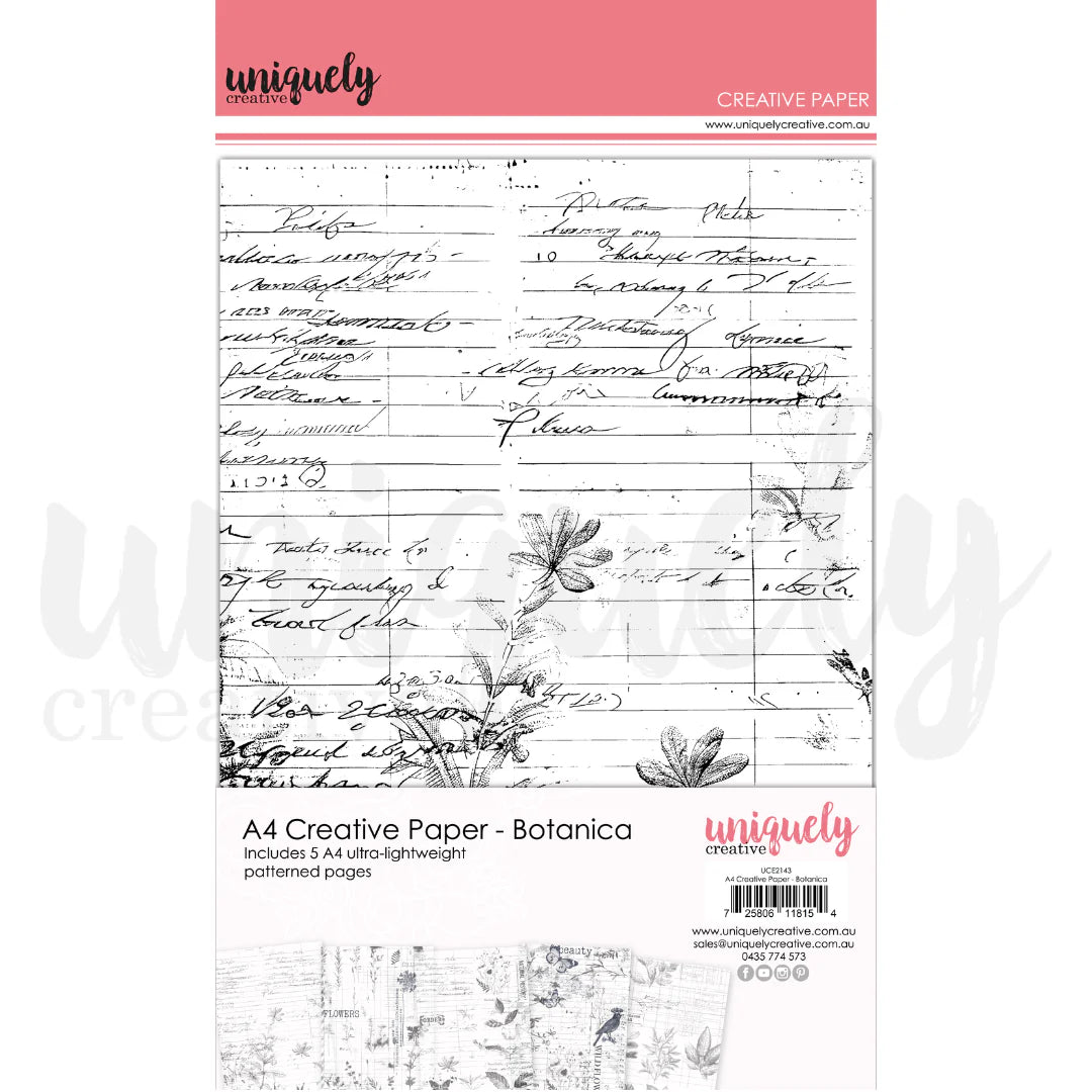 A4 Creative Paper - Botanica – Josie's Creative Corner