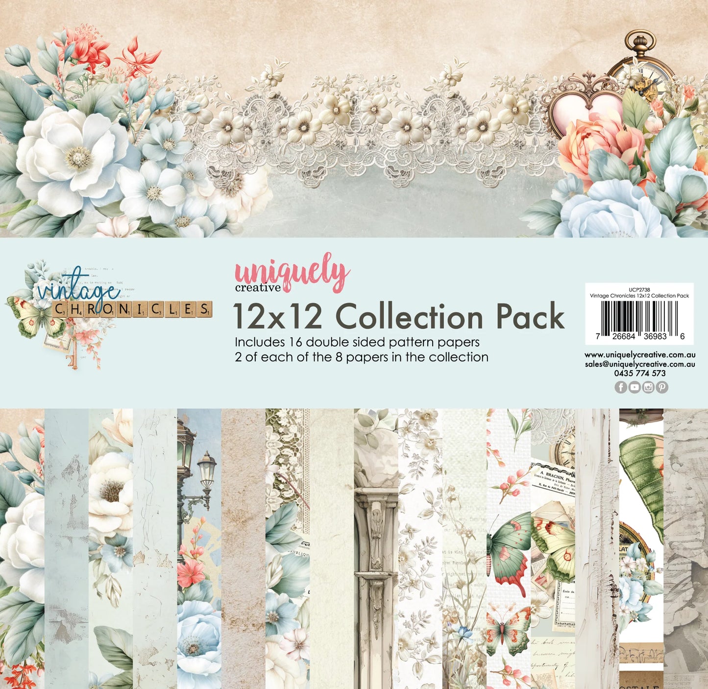 Vintage Chronicles 12x12 Collection Pack