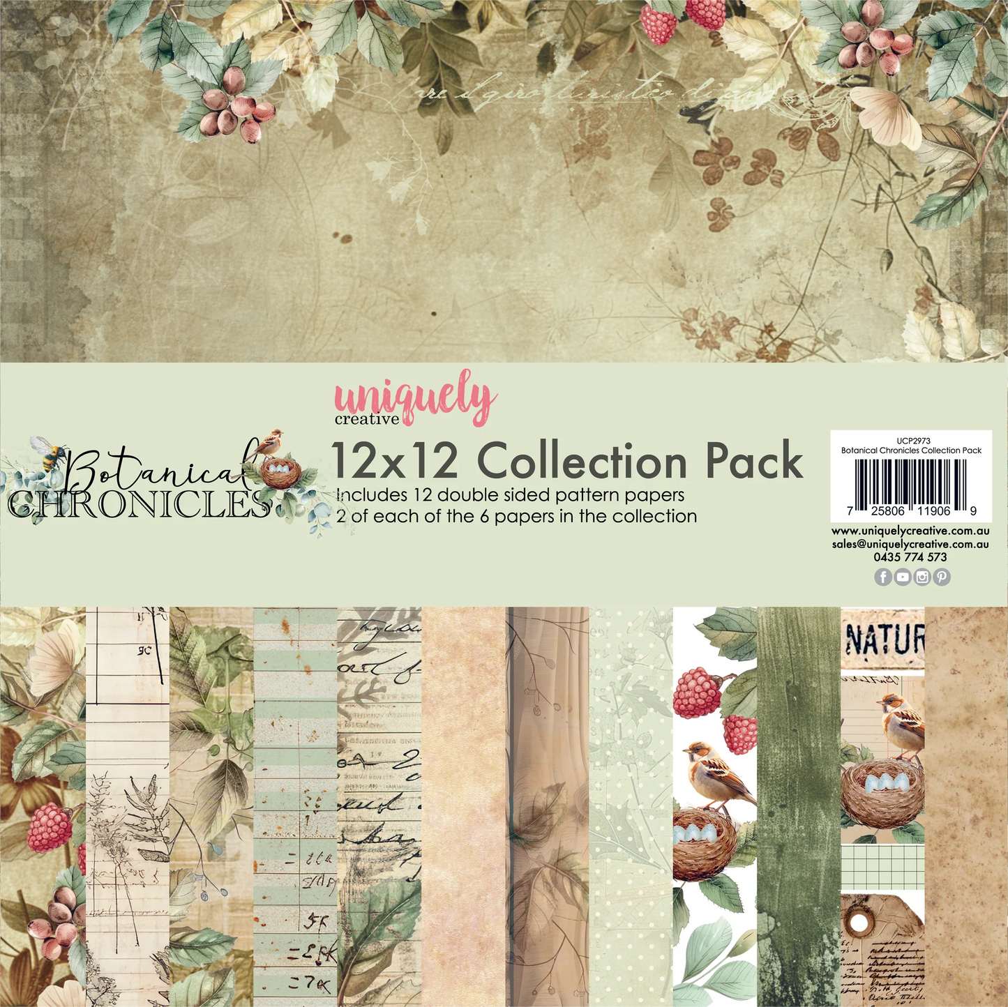 Botanical Chronicles 12x12 Collection Pack