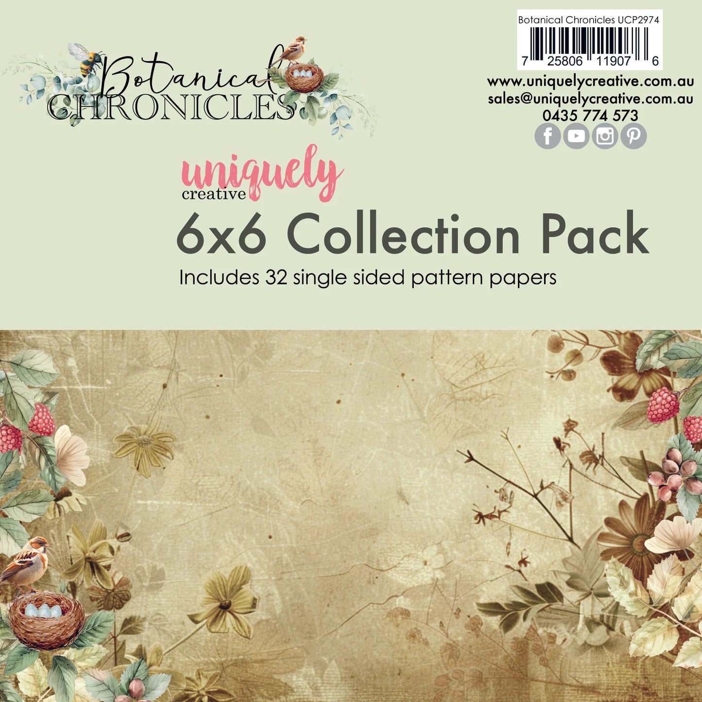 Botanical Chronicles 6 x 6 Collection Pack