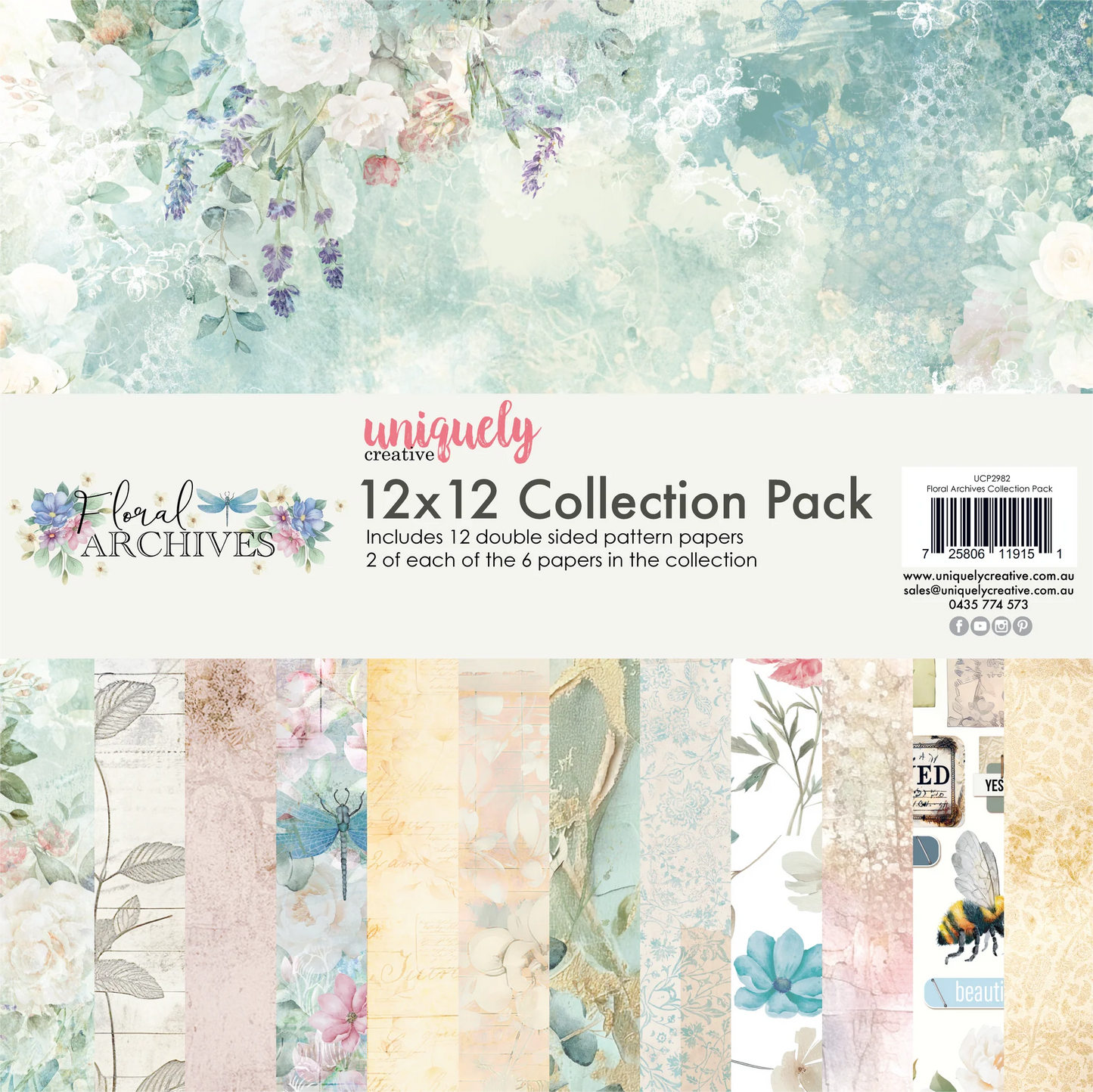 Floral Archives 12x12 Collection Pack