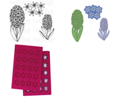 Fragrant Hyacinth Cling Stamp Set, Die And Mold COMBO