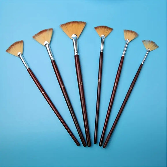 6pcs Set Fan-shaped Brush