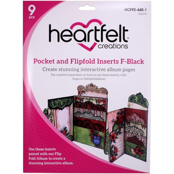 Pockets and Flipfold Inserts – Size F Black
