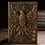 Hardcover books - Embossed Vintage Phoenix