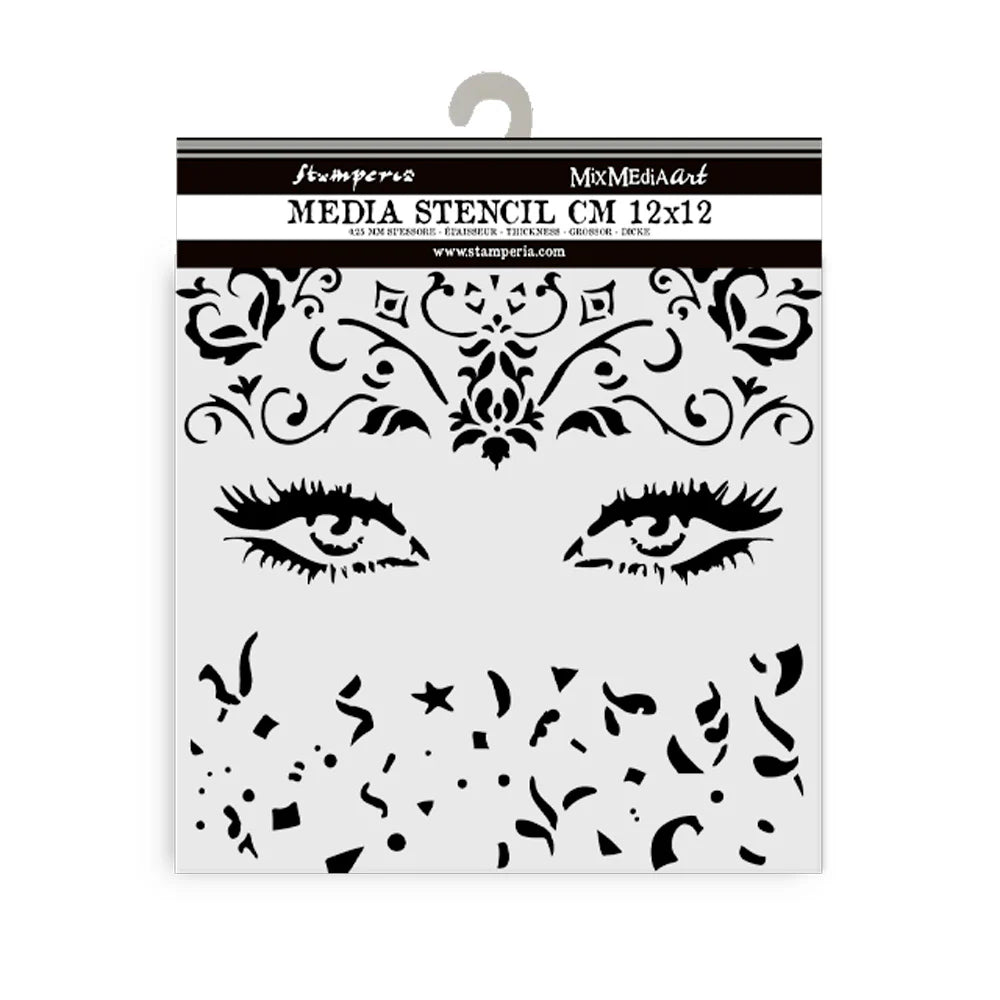 Stamperia Masquerade Eyes 12 cm x 12 cm