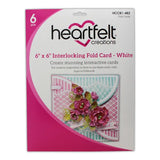 6" x 6" Interlocking Fold Card - White