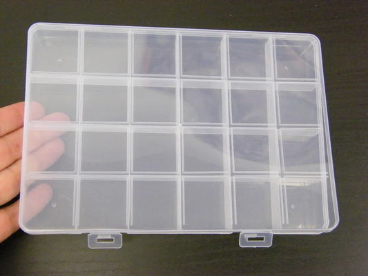 1 Storage box 24 compartments 186 x 130mm