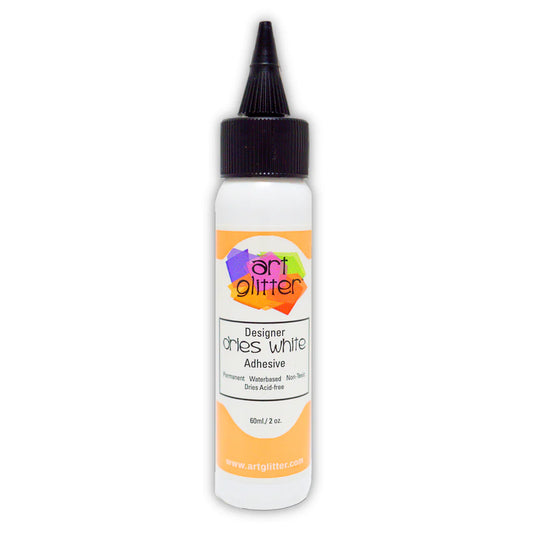 Art Glitter Glue Dries White