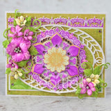 Floral Mosaics Cling Stamp Set And Die COMBO