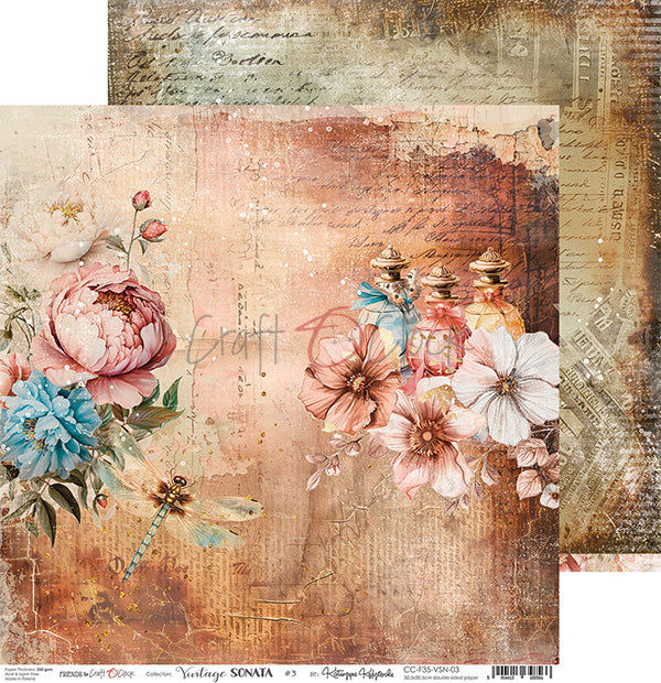 Craft O Clock - Vintage Sonata - 12 x 12 Paper Pack - 6 pages