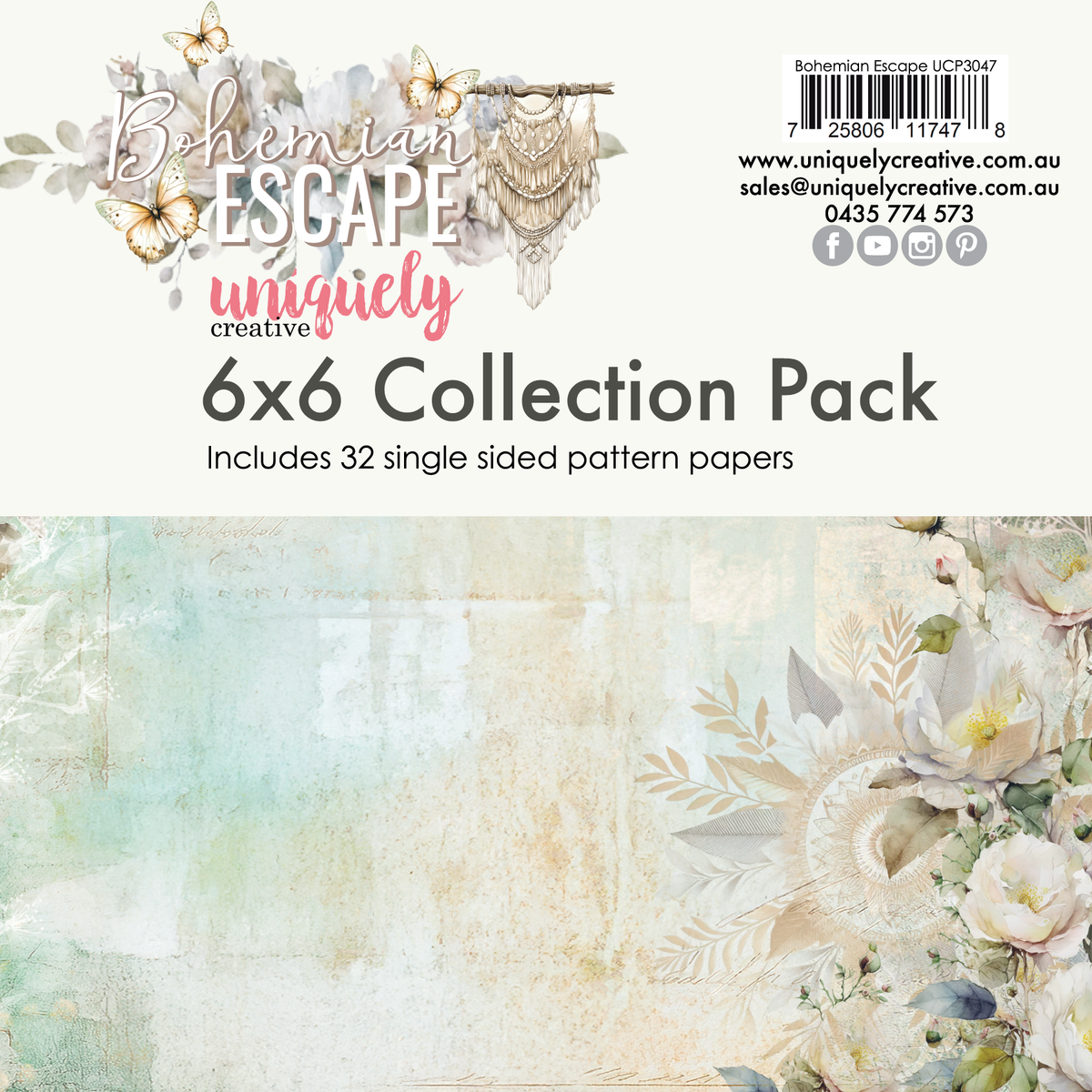 Bohemian Escape 6 x 6 Collection Pack
