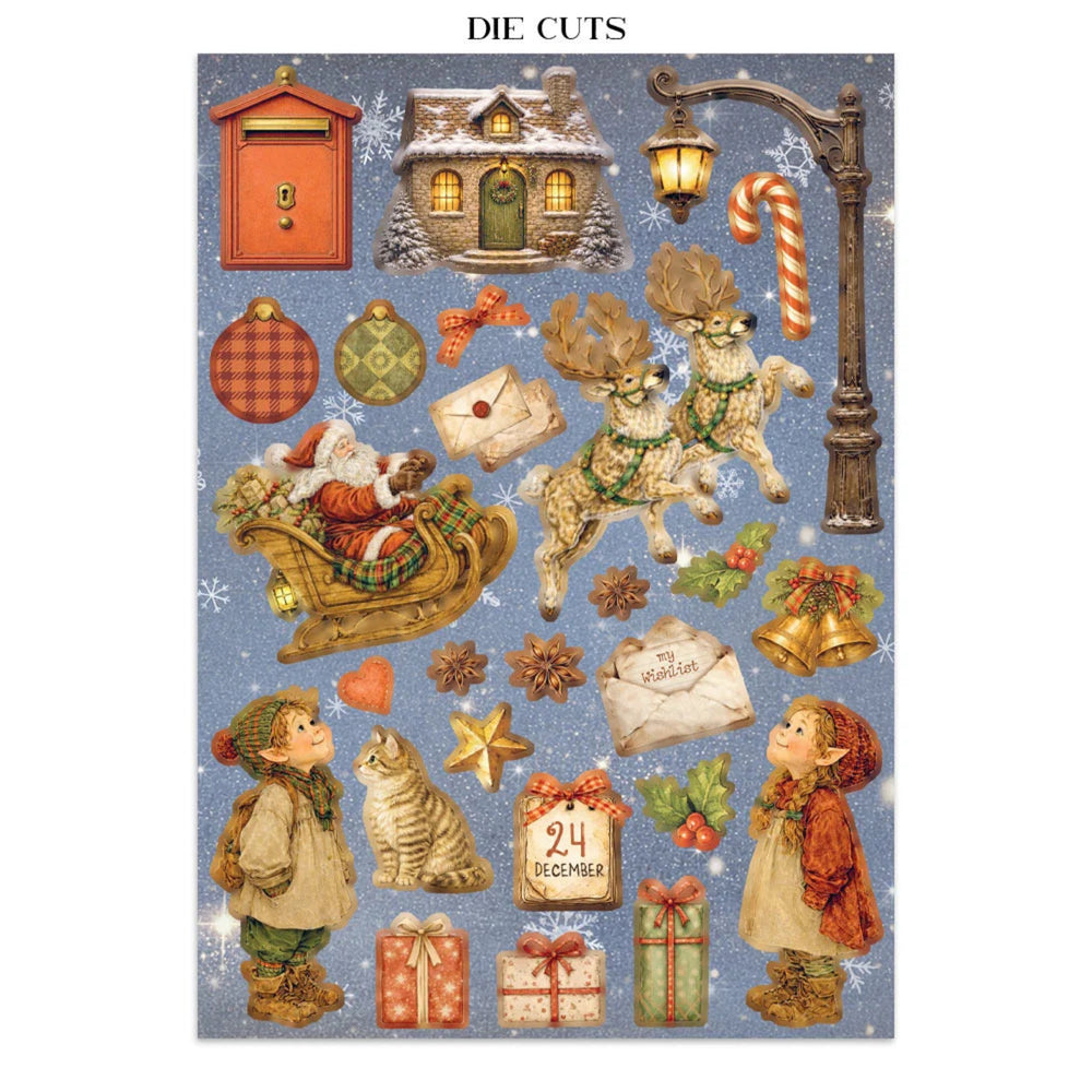 Stamperia Printed Art Junk Journal: Stickers, Cut-Outs & Backgrounds for Art and Craft - Silent Night