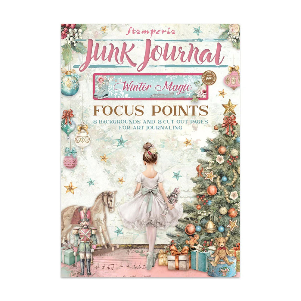 Stamperia Printed Art Junk Journal Focus Points for Art & Craft A5 - Winter Magic