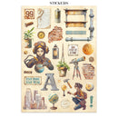 Stamperia Junk Journal Stickers, Cut-Outs & Backgrounds - A New Beginning
