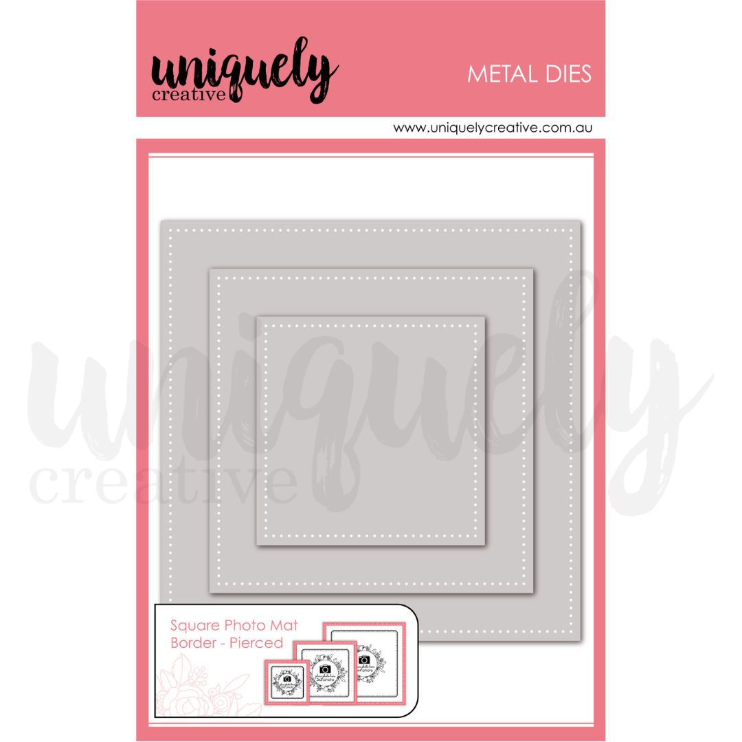 Square Photo Mat Border Die -Pierced