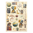 Stamperia Junk Journal Stickers, Cut-Outs & Backgrounds - A New Beginning