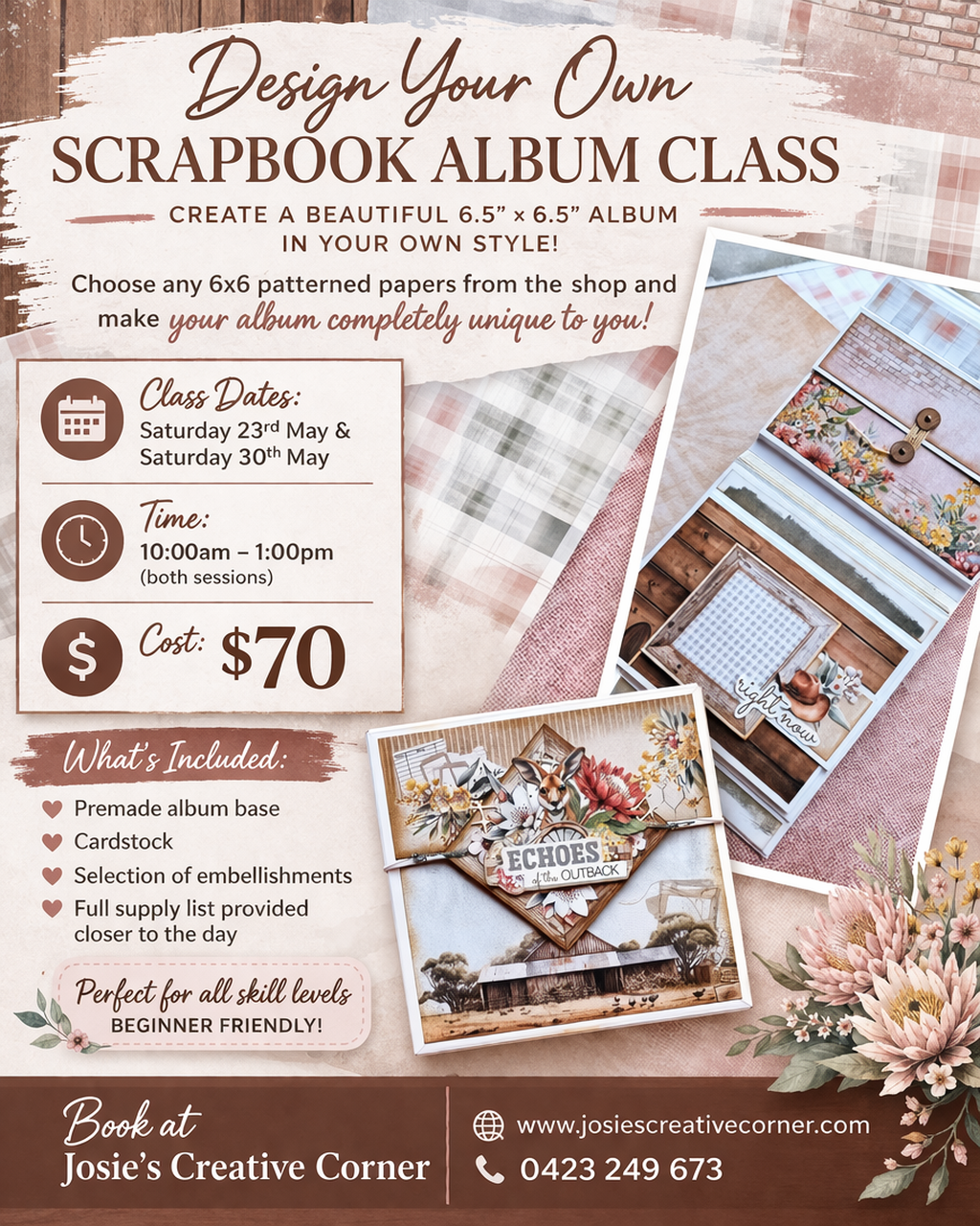 Create a Beautiful Scrapbook Album in Your Own Style