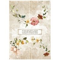 Stamperia - Garden of Promises - A4 Rice Paper - Garlands - DFSA4690
