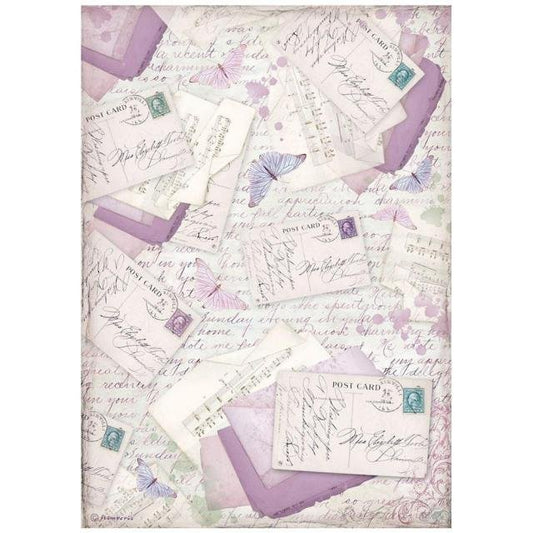 Stamperia - Provence - A4 Rice Paper - Letters -