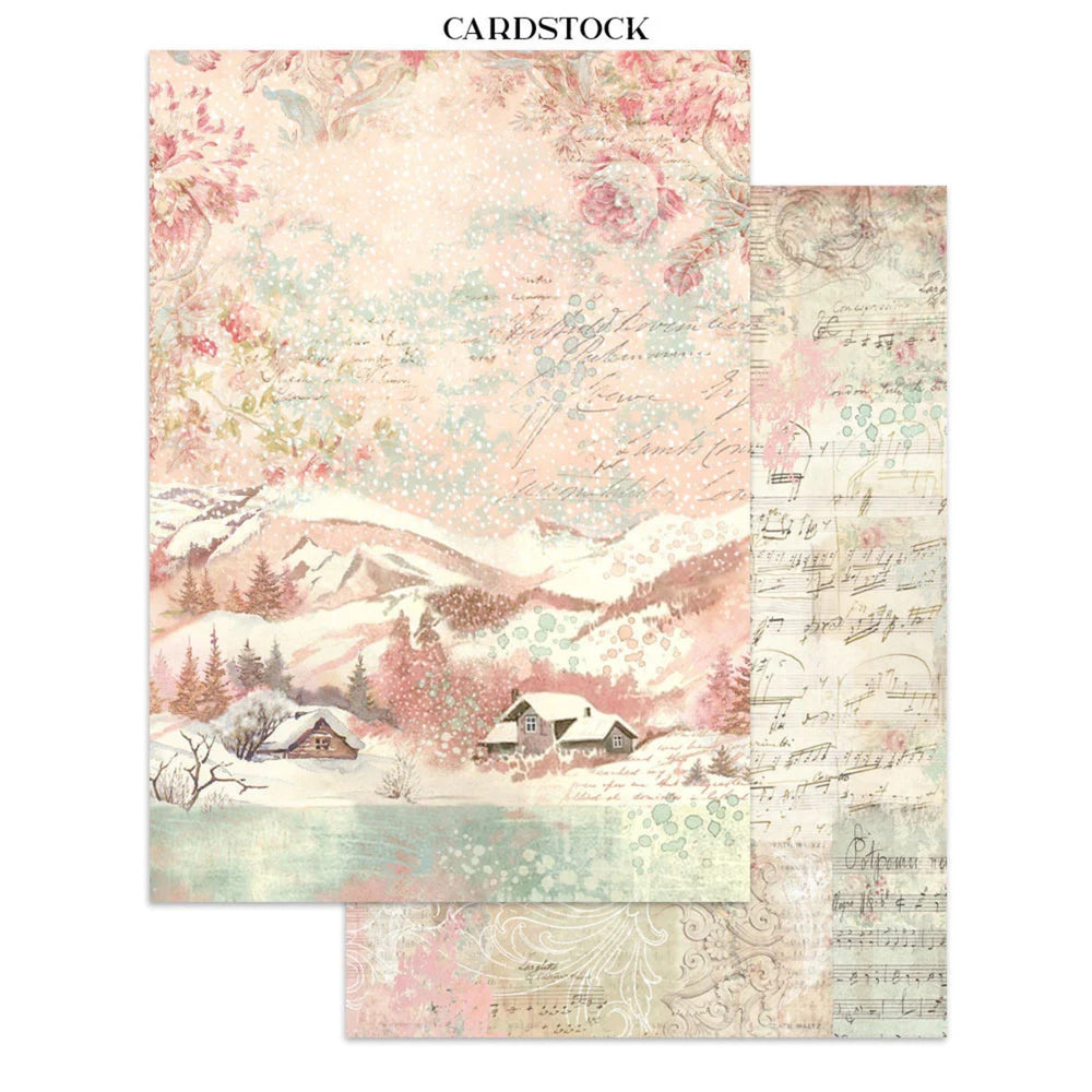 Stamperia Printed Art Junk Journal Focus Points for Art & Craft A5 - Winter Magic