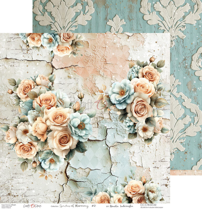 Craft O Clock - Sprites of Harmony - 12 x 12 Paper Pack - 6 Sheets -