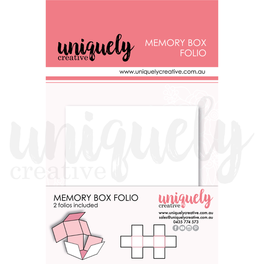 White Memory Box Folio