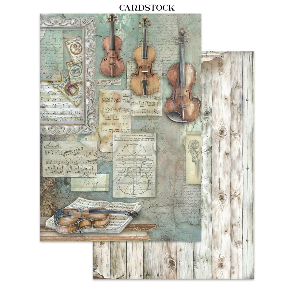 Stamperia Printed Art Junk Journal: Stickers, Cut-Outs & Backgrounds for Art and Craft - Symphony