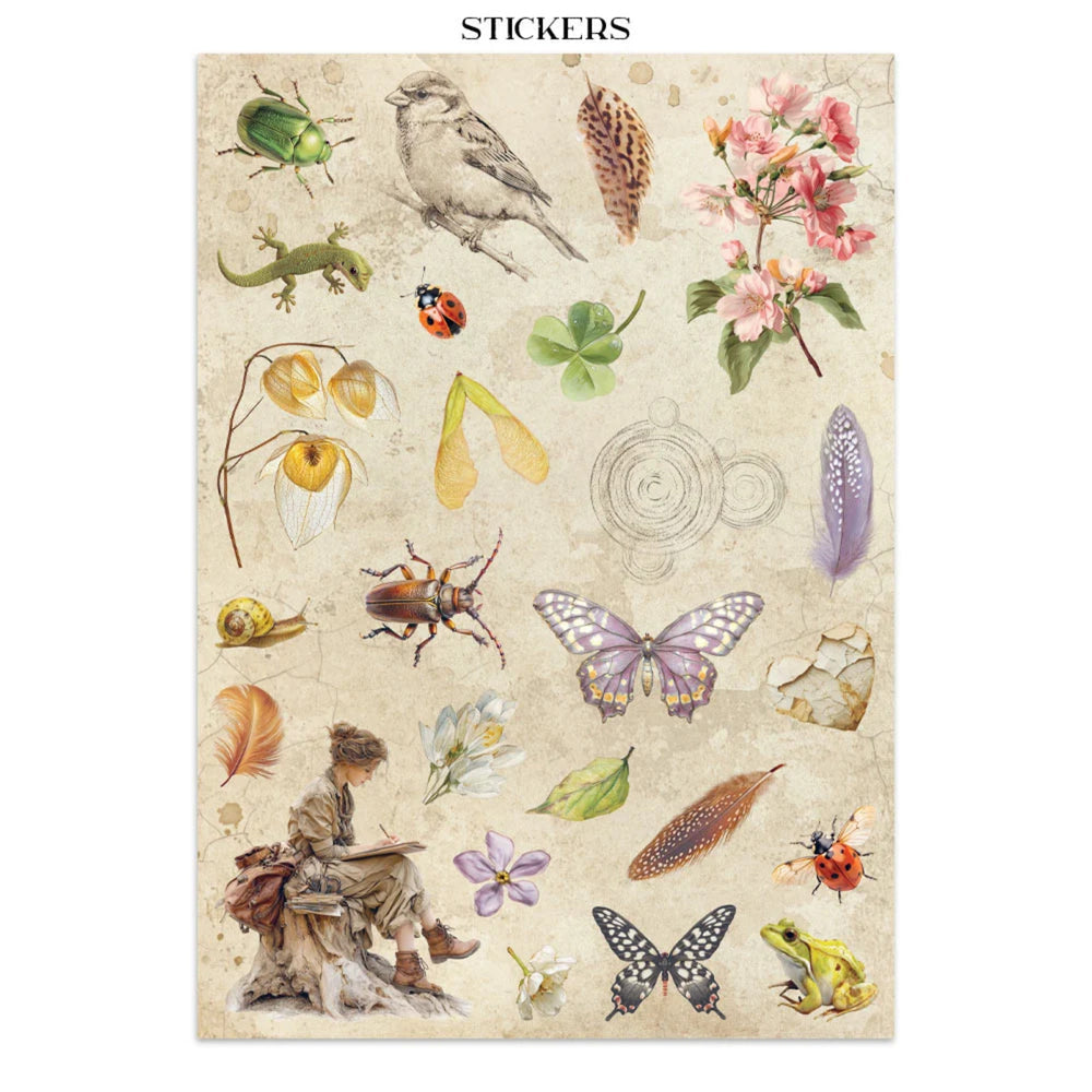 Stamperia Junk Journal Stickers, Cut-Outs & Backgrounds - All Around