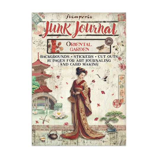 Stamperia Printed Art Junk Journal: Stickers, Cut-Outs & Backgrounds for Art and Craft - Oriental Garden