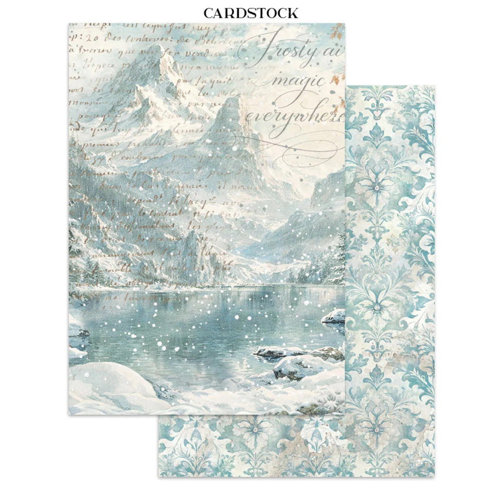 Stamperia Printed Art Junk Journal Focus Points for Art and Craft A5 - White Christmas