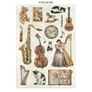 Stamperia Printed Art Junk Journal: Stickers, Cut-Outs & Backgrounds for Art and Craft - Symphony
