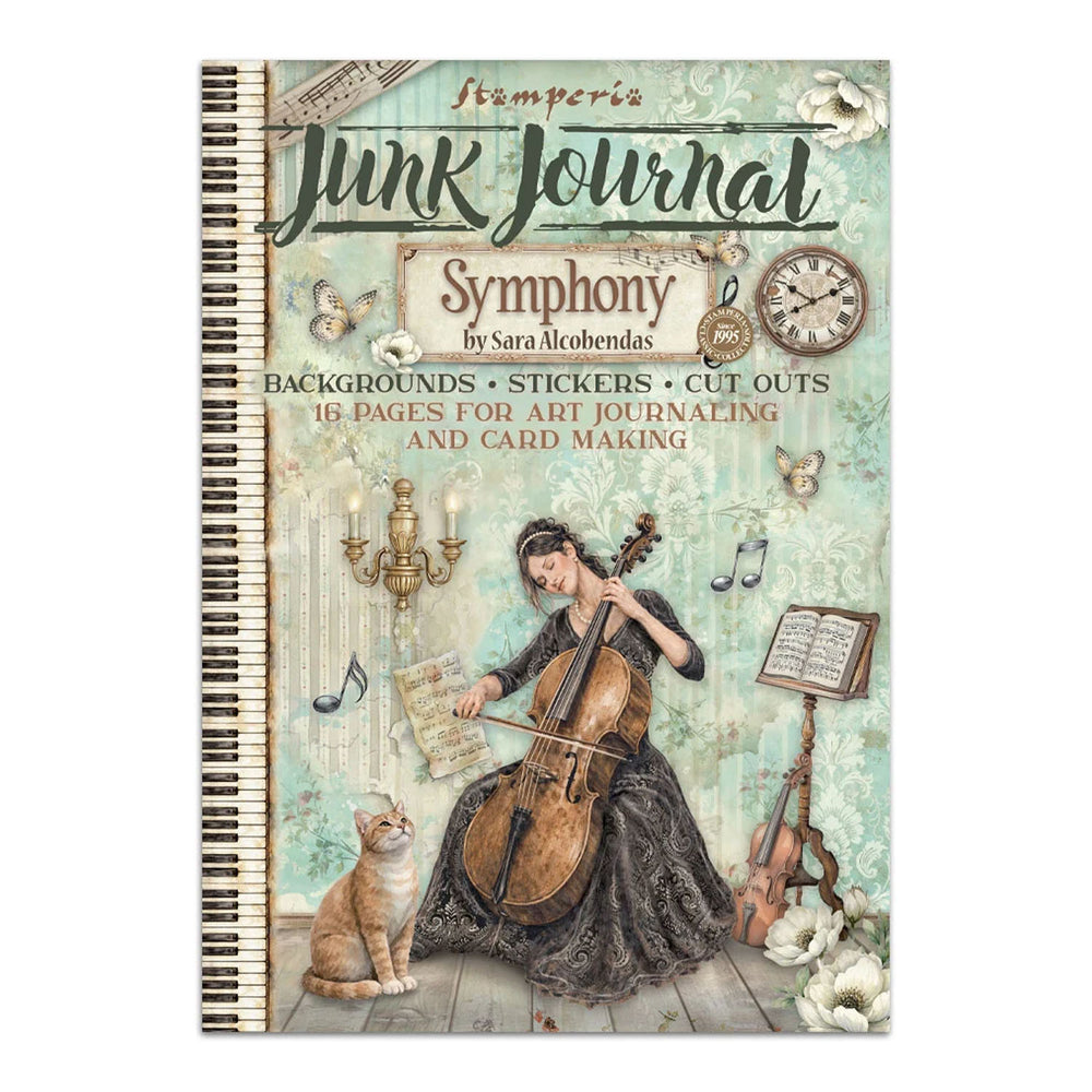 Stamperia Printed Art Junk Journal: Stickers, Cut-Outs & Backgrounds for Art and Craft - Symphony