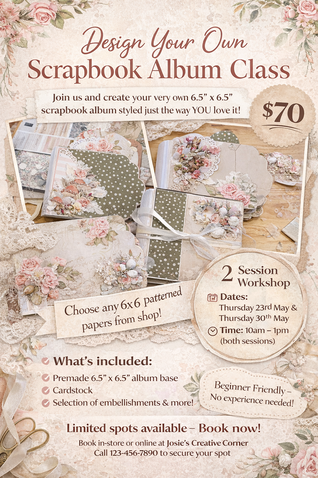 Create a Beautiful Scrapbook Album in Your Own Style