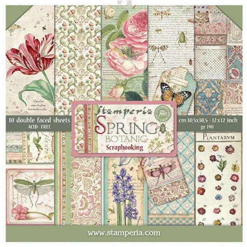 Stamperia SPRING BOTANIC 12x12 Paper