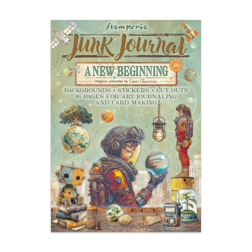 Stamperia Junk Journal Stickers, Cut-Outs & Backgrounds - A New Beginning