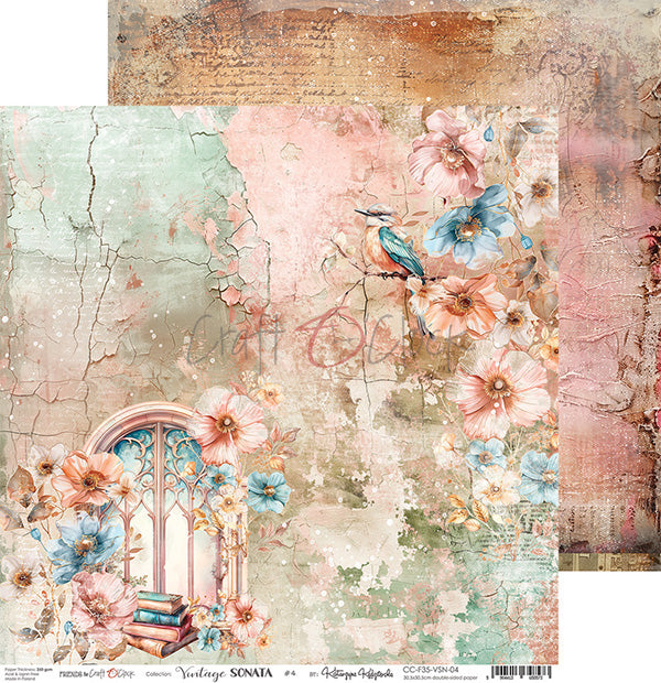 Craft O Clock - Vintage Sonata - 12 x 12 Paper Pack - 6 pages