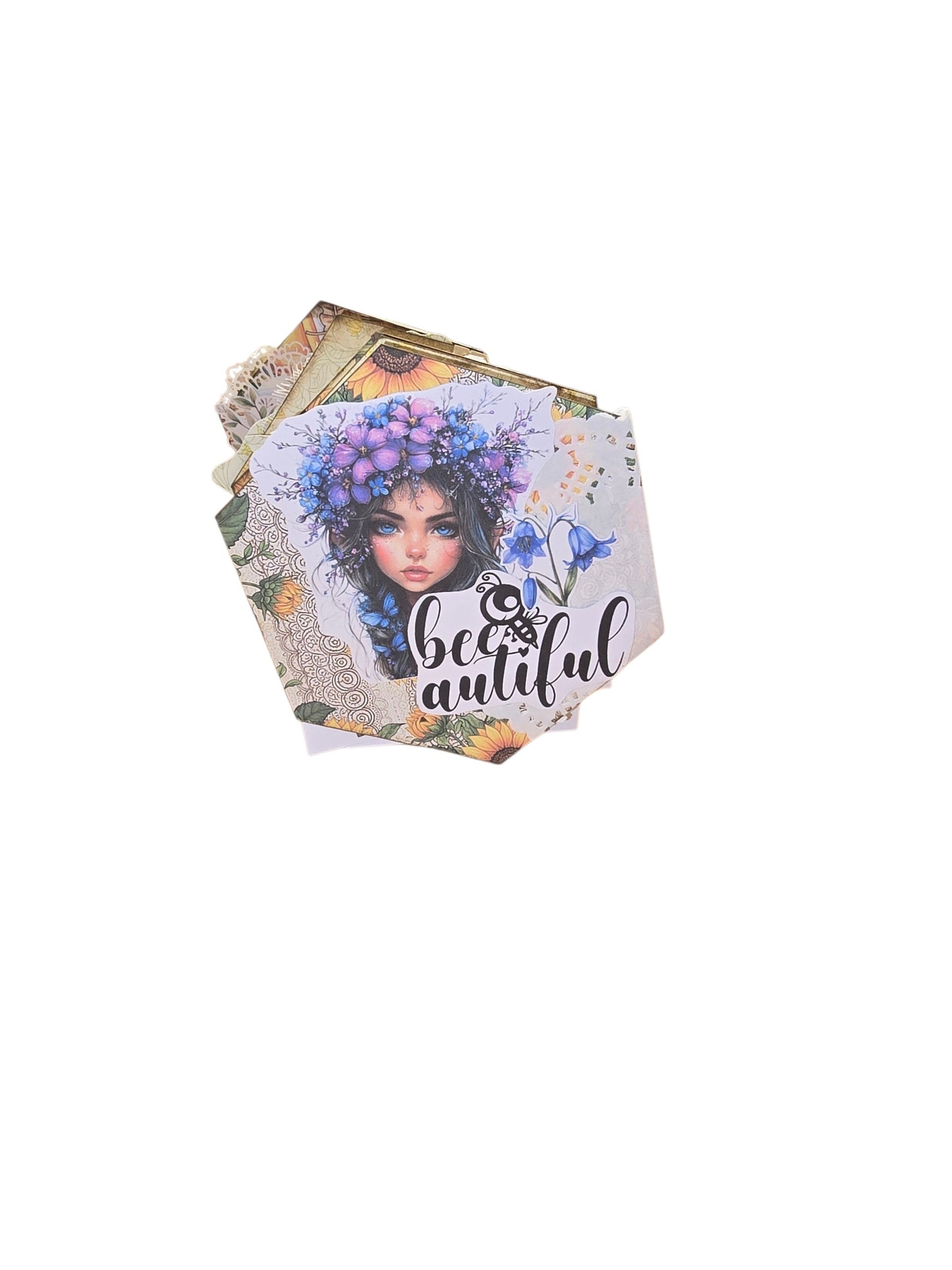 Bee-utiful Memories
Exploding Photo Box & Hexagon Accordion Journal Class
