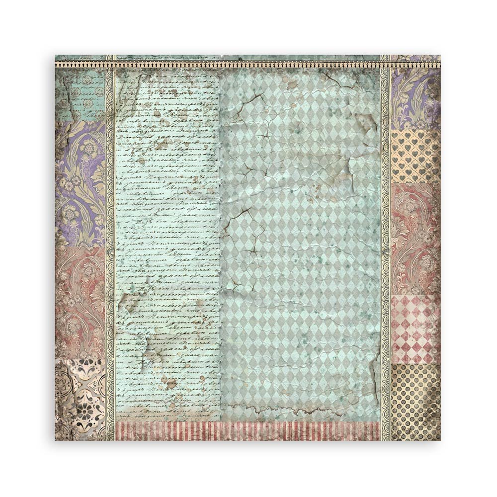 Stamperia - Alice Forever - Fabric - 4 Sheets - SBPLT12