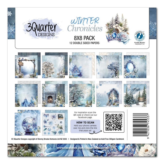 3Quarter Designs - Winter Chronicles - 8X8 Pack