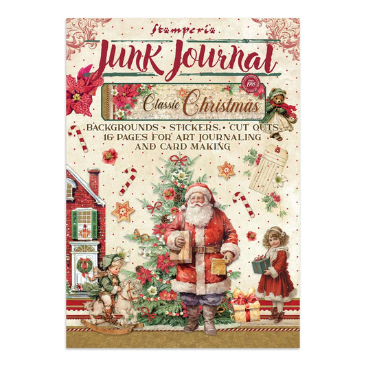 Stamperia Printed Art Junk Journal: Stickers, Cut-Outs & Backgrounds for Art and Craft - Christmas