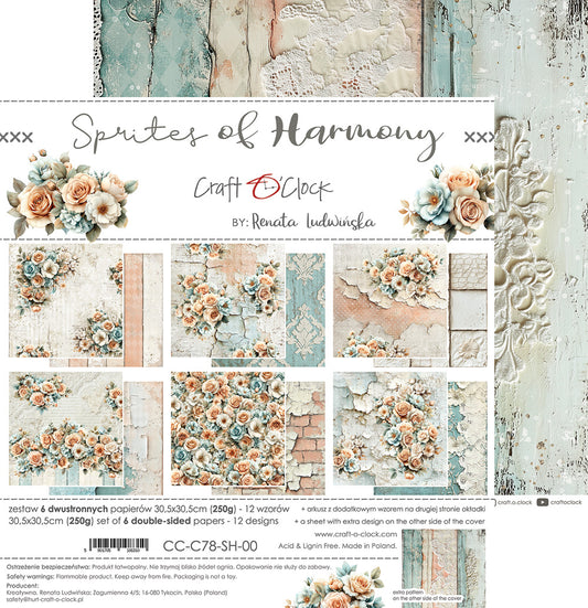 Sprites of Harmony - 12 x 12 Paper Pack - 6 Sheets -