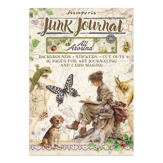 Stamperia Junk Journal Stickers, Cut-Outs & Backgrounds - All Around