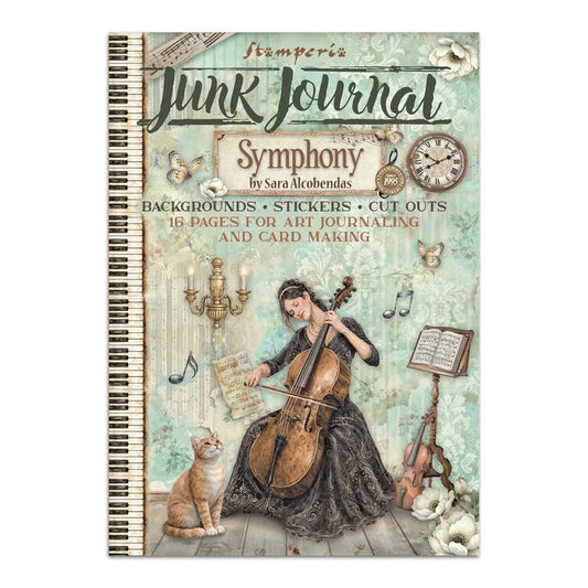 Stamperia Printed Art Junk Journal: Stickers, Cut-Outs & Backgrounds for Art and Craft - Symphony
