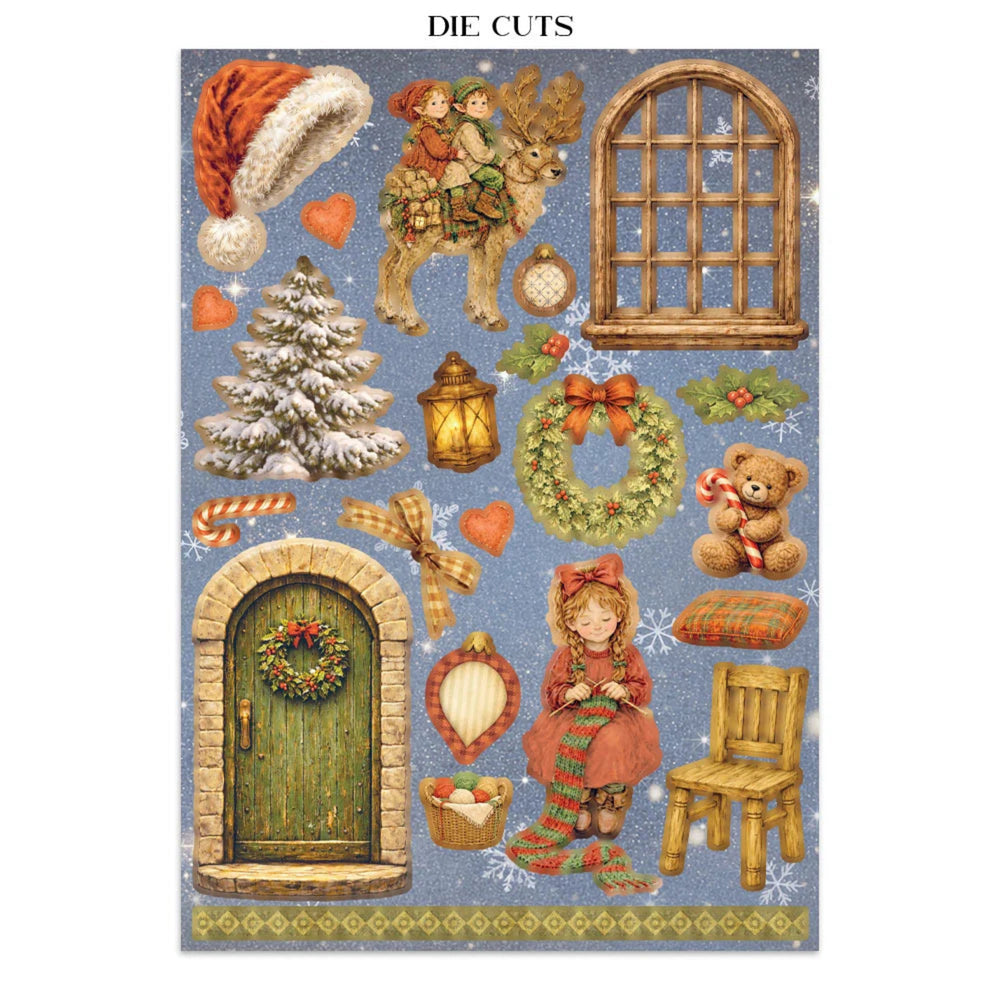 Stamperia Printed Art Junk Journal: Stickers, Cut-Outs & Backgrounds for Art and Craft - Silent Night
